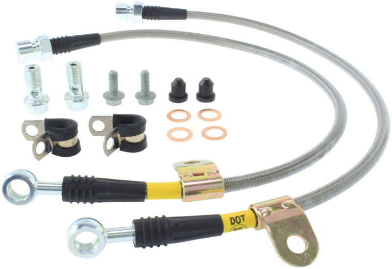 Load image into Gallery viewer, StopTech 06-07 Chrysler 300C SRT-8 Stainless Steel Front Brake Lines
