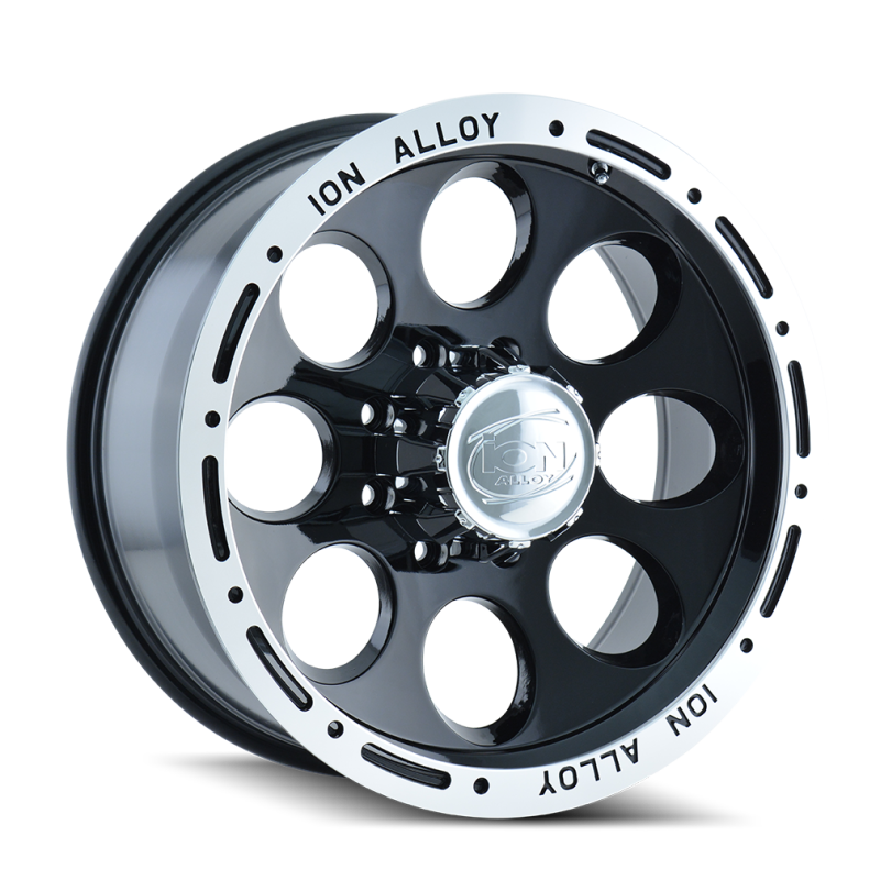 Load image into Gallery viewer, ION Type 174 15x10 / 5x114.3 BP / -38mm Offset / 83.82mm Hub Black/Machined Wheel
