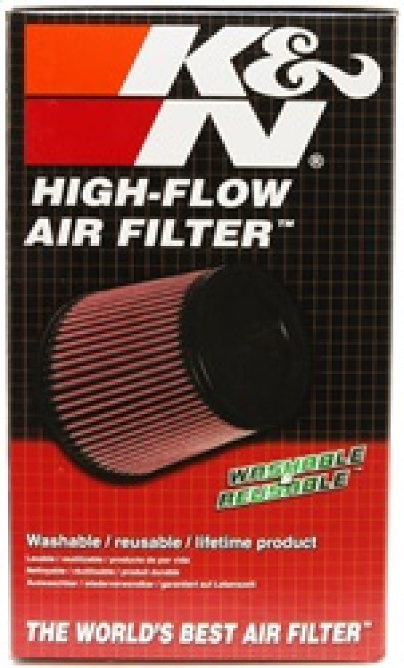 Load image into Gallery viewer, K&amp;N Universal ChromeRound Tapered Air Filter 3in Flange ID / 6in Base OD / 4.5in Top OD / 8in Height
