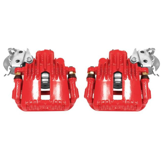 Power Stop 93-97 Chevrolet Camaro Rear Red Calipers w/Brackets - Pair