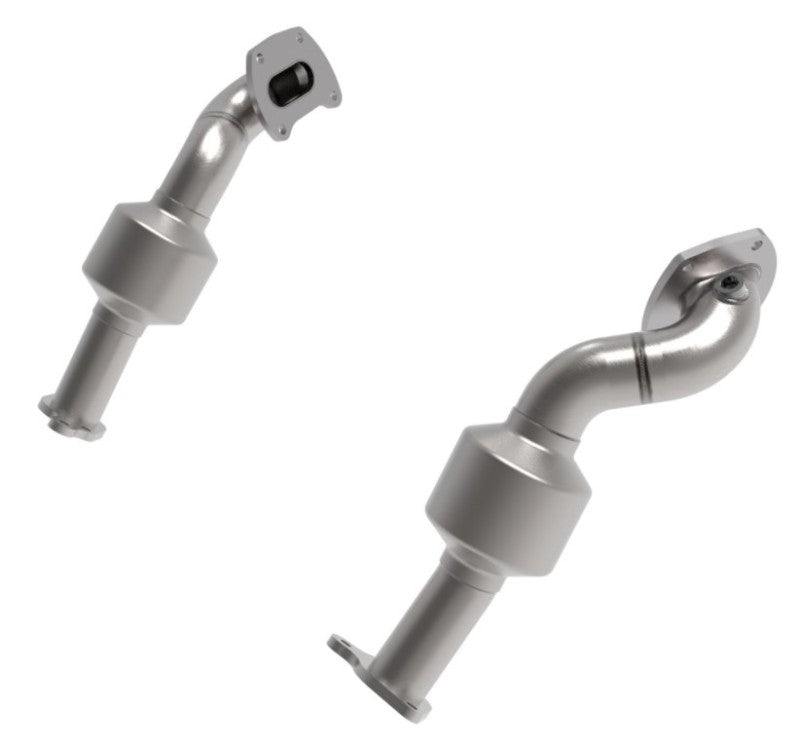 Load image into Gallery viewer, aFe Twisted Steel Down Pipe 409SS w/ Cat 16-17 Toyota Tacoma V6-3.5L
