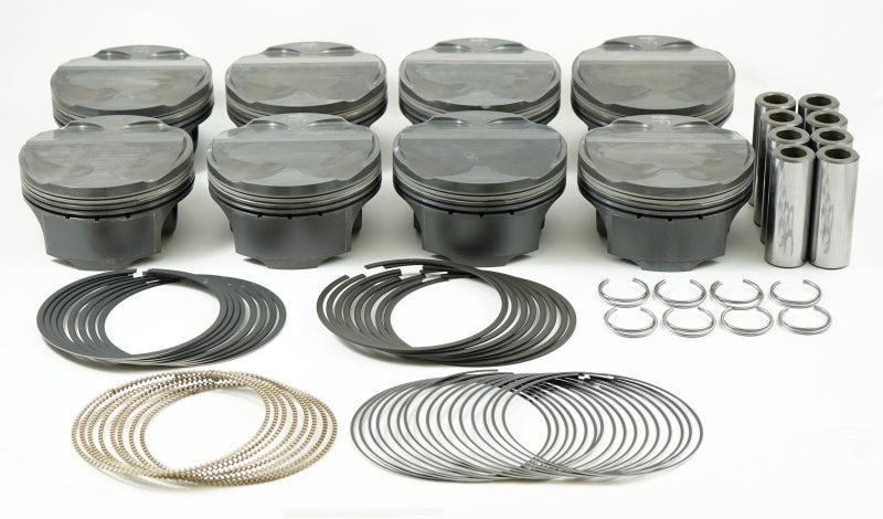 Load image into Gallery viewer, Mahle MS Piston Set SBF 302ci 3.630in Bore 3.65in Stroke 5.933in Rod .866 Pin 10cc 12:5 CR Set of 8
