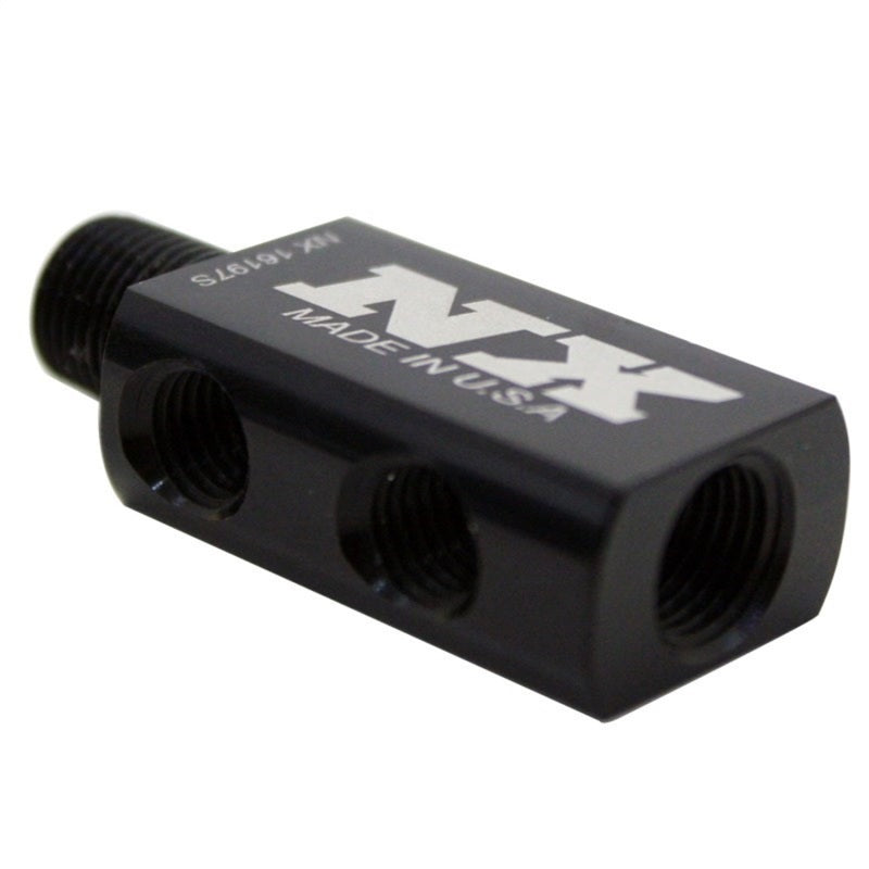 Load image into Gallery viewer, Nitrous Express Compact Distribution Block w/Gauge Port
