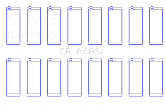 King Engine Bearings Ford 281CI/302CI/330CI 4.6L/5.0L/5.4L V8 (Size +0.75) Rod Bearing Set