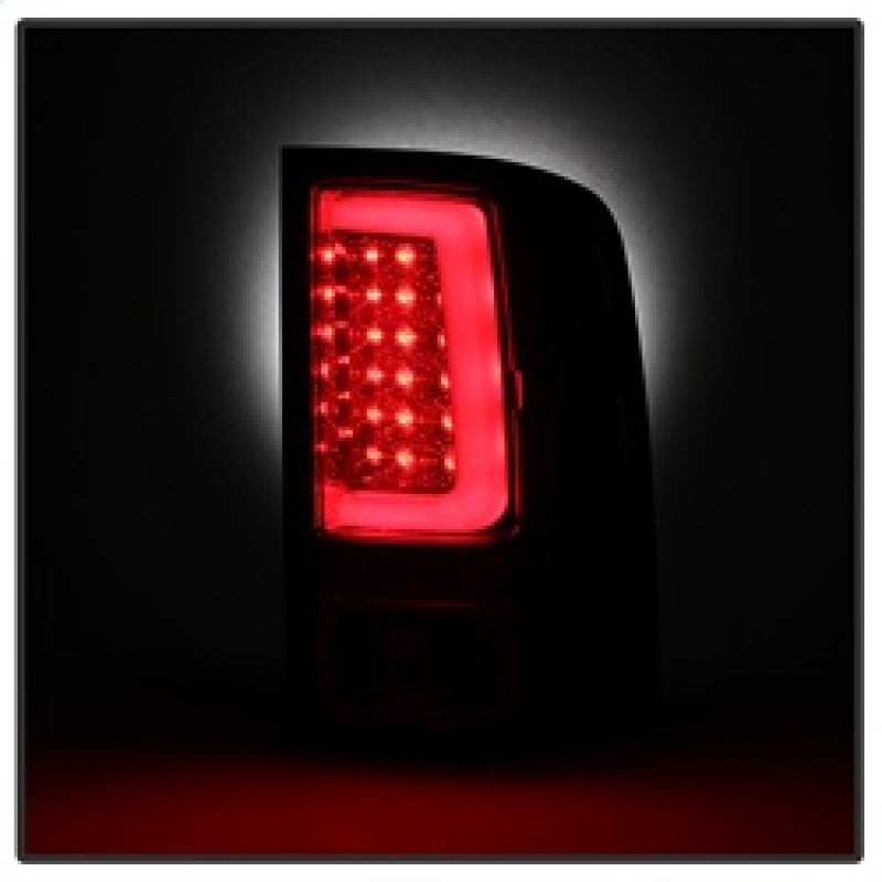 Load image into Gallery viewer, Spyder 07-13 GMC Sierra 1500 V2 Light Bar LED Tail Lights - Red Clear (ALT-YD-GS07V2-LBLED-RC)
