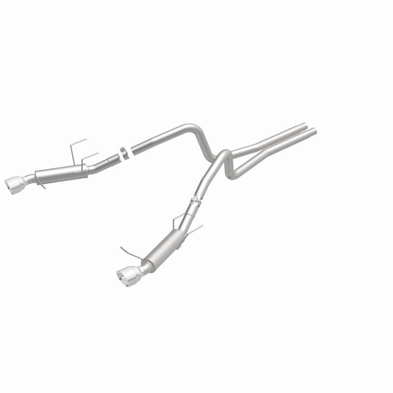 Load image into Gallery viewer, Magnaflow 2014 Ford Mustang V6 3.7L Comp Series Dual Split Rear Polished Stainless C/B Perf Exhaust
