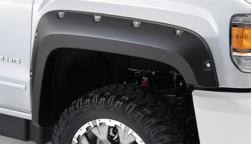 Load image into Gallery viewer, Bushwacker 15-18 GMC Sierra 2500 HD Pocket Style Flares 4pc 78.8/97.6in Bed - Black
