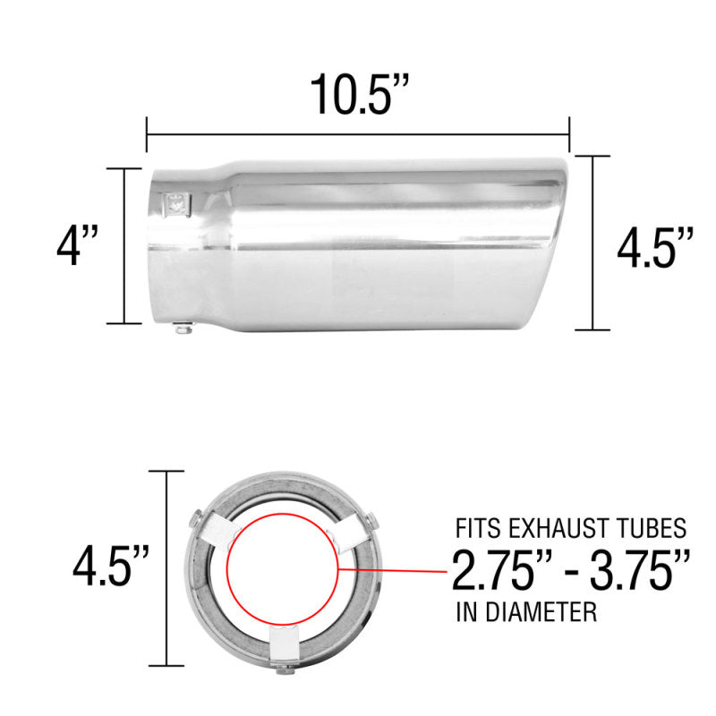 Load image into Gallery viewer, Spectre Exhaust Tip 4-1/2in. OD / Slant
