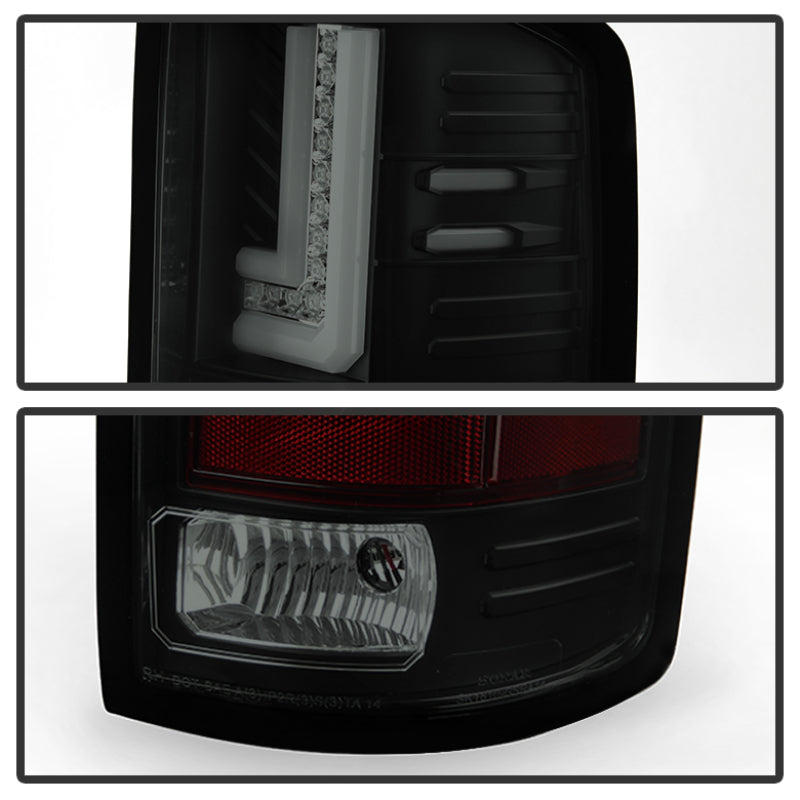 Load image into Gallery viewer, Spyder GMC Sierra 14-16 LED Tail Lights Black Smoke ALT-YD-GS14-LBLED-BSM
