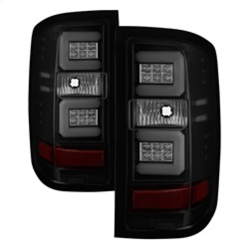 Load image into Gallery viewer, Spyder Chevy Silverado 16-17 Light Bar LED Tail Lights - Black Smoke ALT-YD-CS16-LED-BSM
