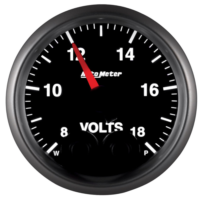 Load image into Gallery viewer, Autometer Elite 52.4mm Peak &amp; Warn w/ Electronic Control 8-18 Volt Voltmeter
