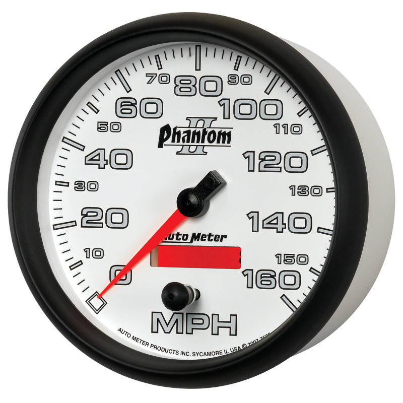 Load image into Gallery viewer, Autometer Phantom II 5in Electrical Programmable Speedometer 150MPH
