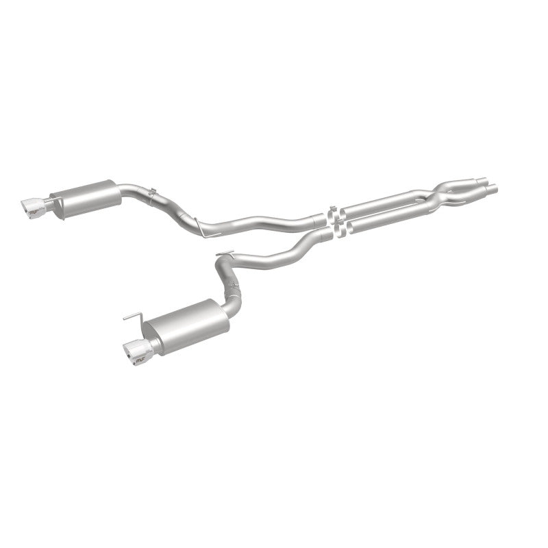 Load image into Gallery viewer, MagnaFlow Cat Back, SS, 3in, Street, Dual Split Polished 4.5in Tips 2015 Ford Mustang GT V8 5.0L

