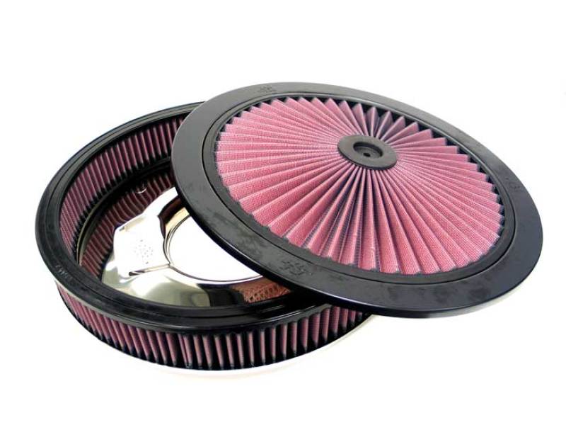 Load image into Gallery viewer, K&amp;N X-Stream Round Custom Top Assembly Filter - Red 12in ID 5.125in Inlet Dia 2.313in Height
