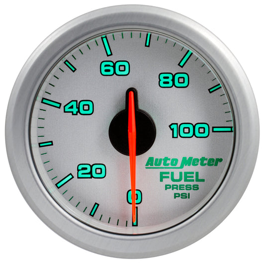 Autometer Airdrive 2-1/6in Fuel Pressure Gauge 0-100 PSI - Silver