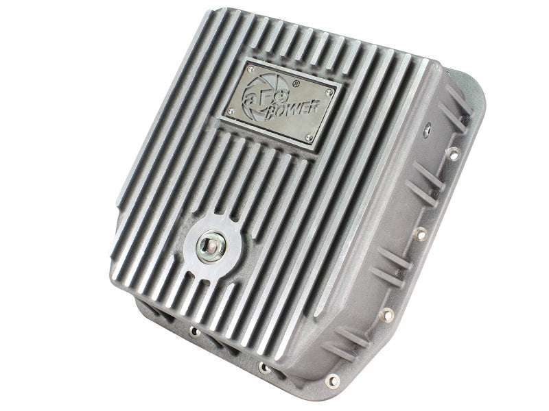 Load image into Gallery viewer, aFe Transmission Pan (Raw); Ford Trucks 93-08 AODE/4R70W

