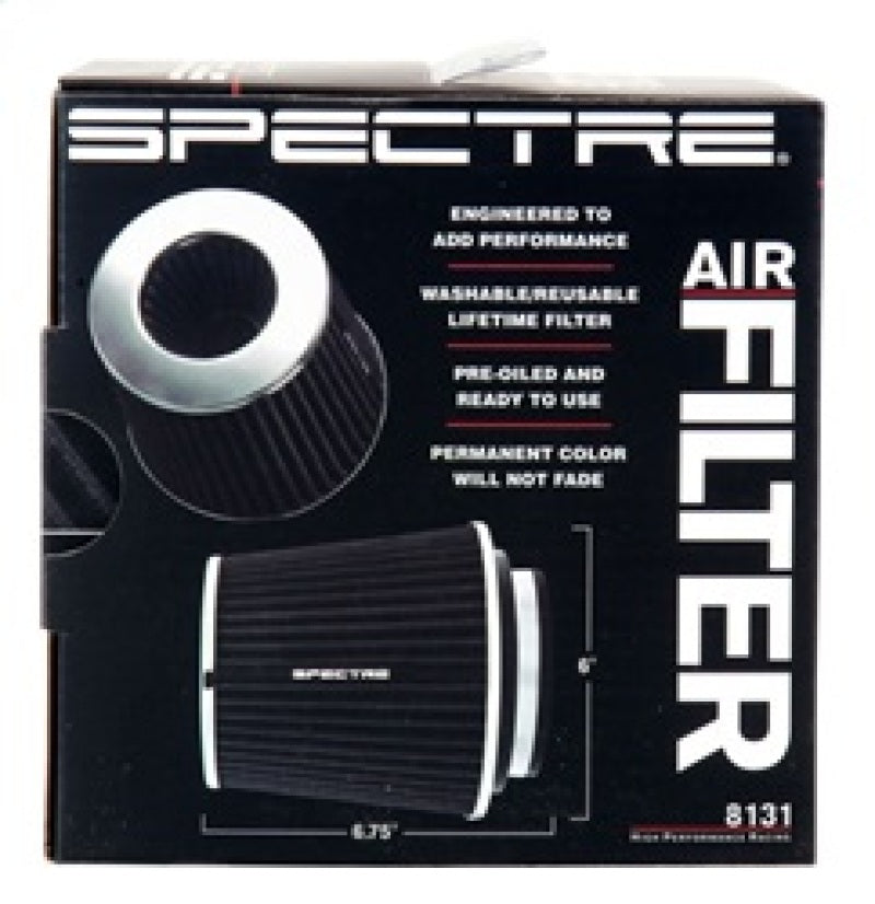 Load image into Gallery viewer, Spectre Adjustable Conical Air Filter 5-1/2in. Tall (Fits 3in. / 3-1/2in. / 4in. Tubes) - Black
