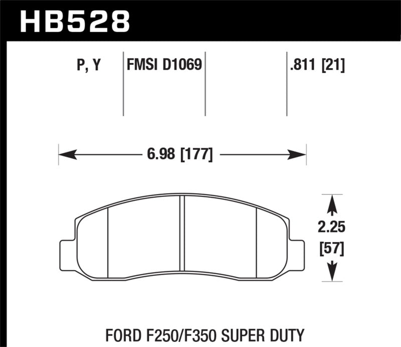 Load image into Gallery viewer, Hawk 05-11 Ford F250/F350 / 2011 Ford F550 Super Duty Street Front Brake Pads
