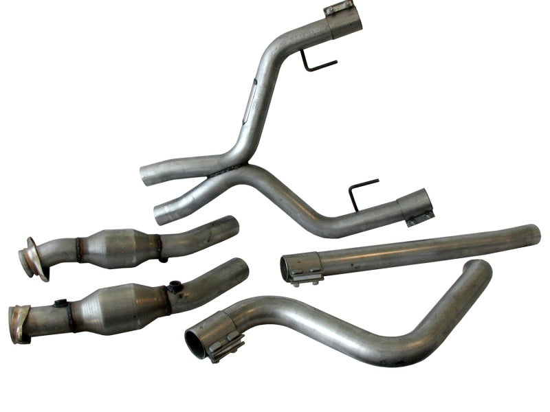 Load image into Gallery viewer, BBK 05-09 Mustang 4.0 V6 True Dual Cat Back Exhaust Conversion Kit With X pipe
