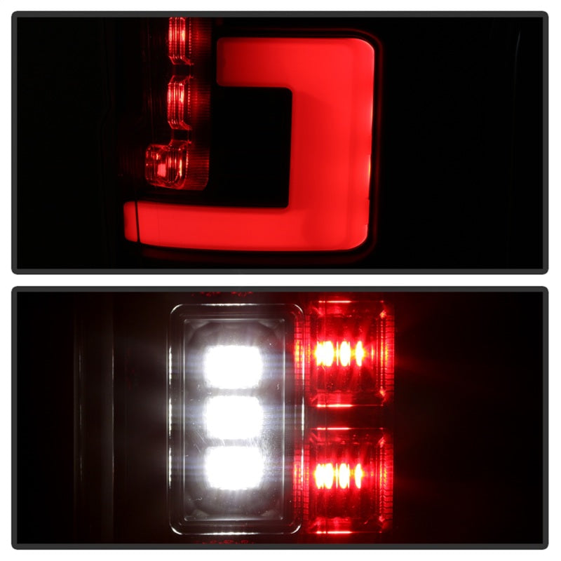 Load image into Gallery viewer, Spyder 17-18 Ford F250 (w/Blind Spot Sens./LED Model Only) LED Tail Lights-Blk ALT-YD-FS17BS-LED-BK
