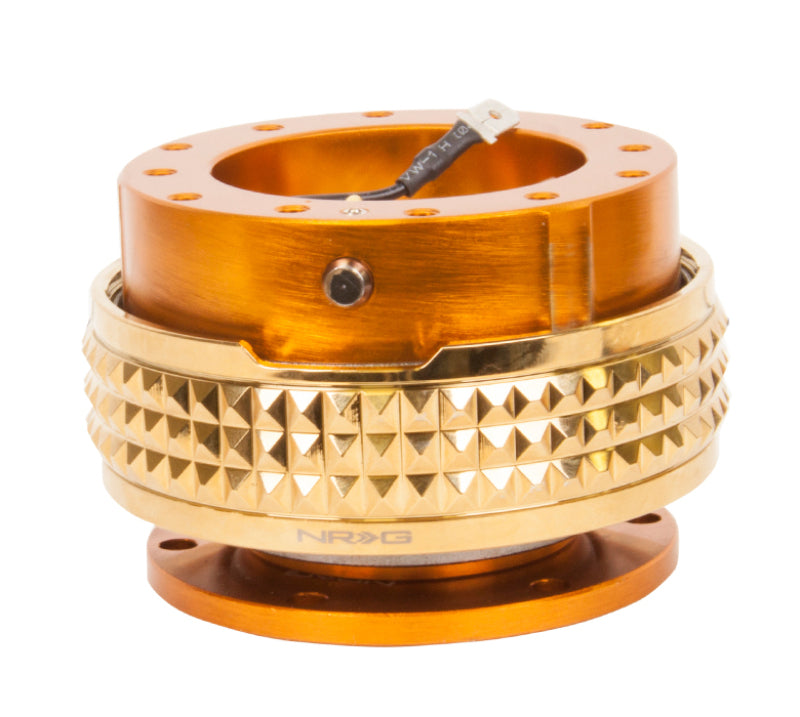 Load image into Gallery viewer, NRG Quick Release Kit - Pyramid Edition - Rose Gold Body / Chrome Gold Pyramid Ring
