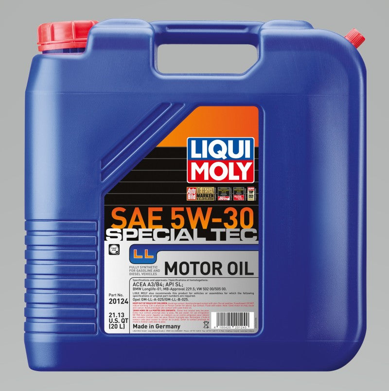 Load image into Gallery viewer, LIQUI MOLY 20L Special Tec LL Motor Oil SAE 5W30
