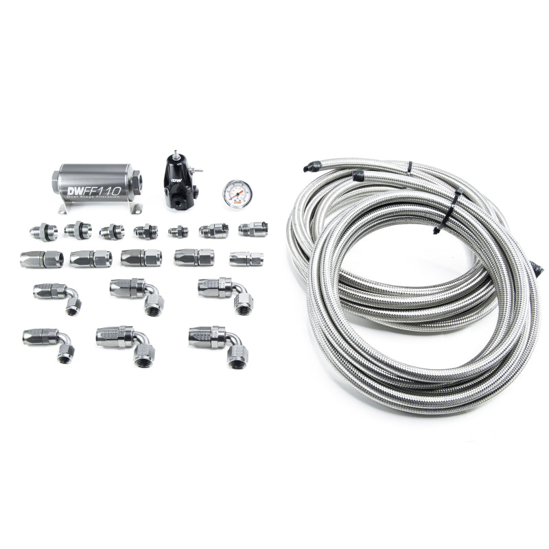 Load image into Gallery viewer, DeatschWerks 05-19 Yukon/Tahoe/Suburban DW400 Pump Module Return Plumbing Kit SS CPE
