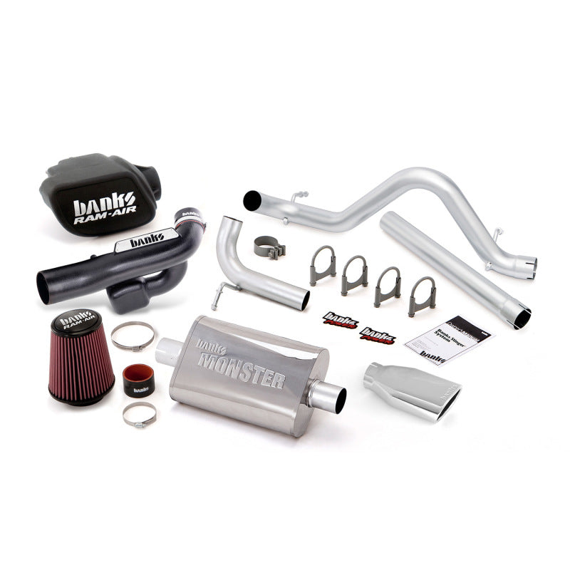 Load image into Gallery viewer, Banks Power 12-15 Jeep 3.6L Wrangler 4dr Stinger Sys (no AutoMind) - SS Single Exh w/ Chrome Tip
