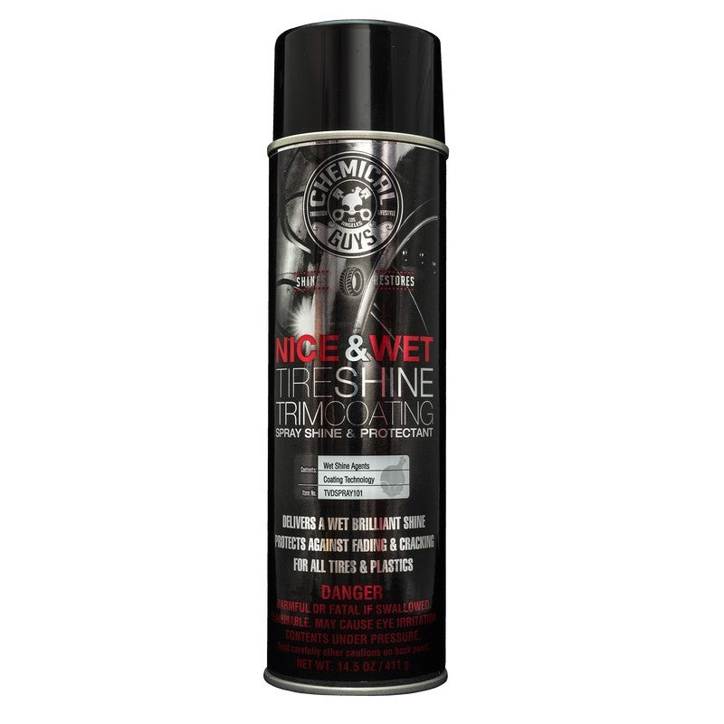 Load image into Gallery viewer, Chemical Guys Nice &amp; Wet Tire Shine Protective Coating for Rubber/Plastic (Aerosol)
