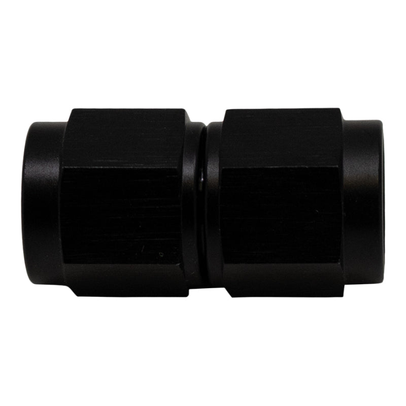 Load image into Gallery viewer, DeatschWerks 6AN Flare Female Swivel to 6AN Flare Female Swivel - Anodized Matte Black
