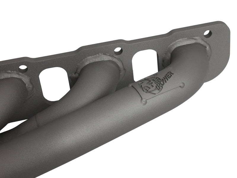 Load image into Gallery viewer, aFe Twisted Steel 304SS Short Header 15-22  Dodge Challenger SC V8-6.2L / 6.4L HEMI Titanium Coating
