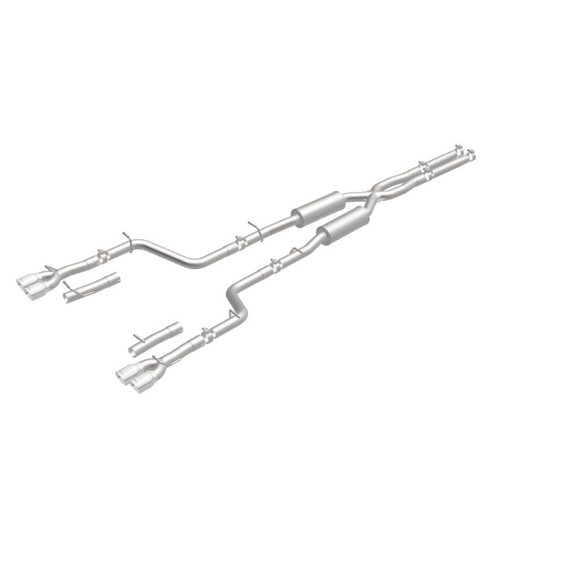 Load image into Gallery viewer, MagnaFlow Cat-Back, SS, 2.5in, Quad Split Rear 3.5in Tip 2015 Dodge Challenger 3.6L V6
