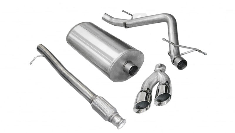 Load image into Gallery viewer, Corsa 2010-2013 Chevrolet Silverado Crew Cab/Short Bed 1500 4.8L V8 Polished Sport Cat-Back Exhaust
