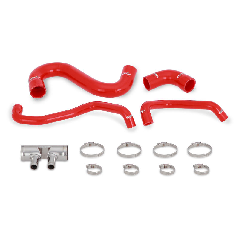 Load image into Gallery viewer, Mishimoto 2015+ Ford Mustang GT Silicone Lower Radiator Hose - Red
