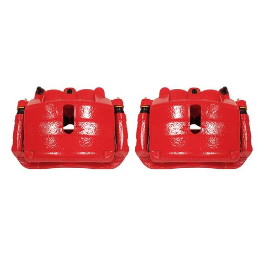 Power Stop 2009 Ford F-150 Front Red Calipers w/Brackets - Pair