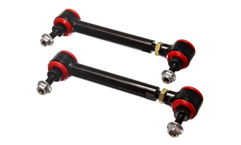 Load image into Gallery viewer, Energy Suspension Universal Red 5-3/4in-6-3/4in inAin Range Pivot Style End Link Set
