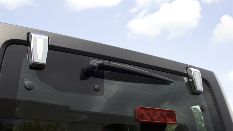 Load image into Gallery viewer, Rugged Ridge Liftgate Hinge Covers Chrome 07-18 Jeep Wrangler
