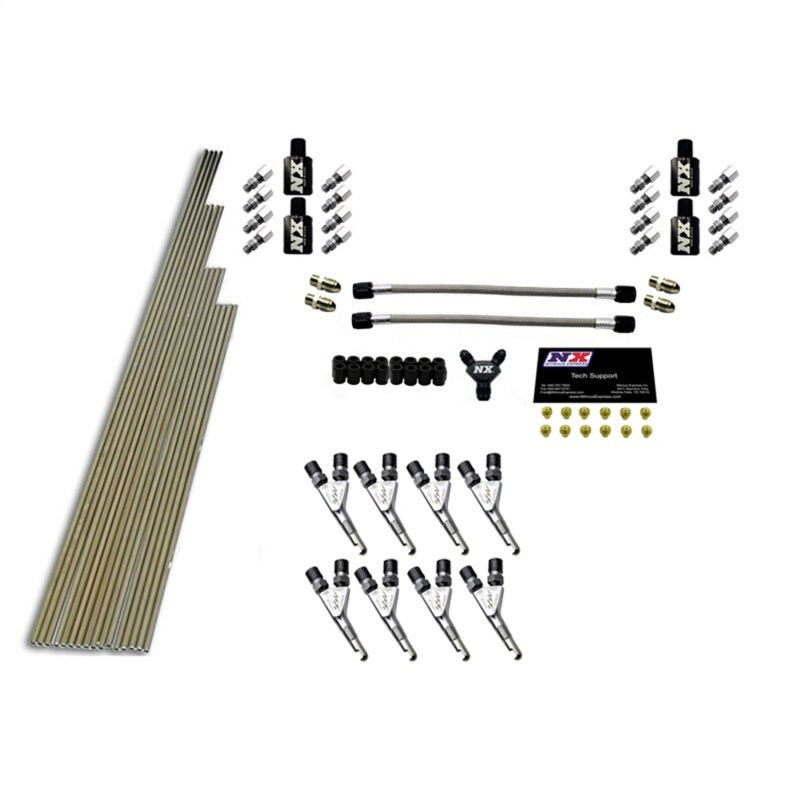 Load image into Gallery viewer, Nitrous Express 8 Cyl SSV/Std Plumbing Kit w/o Solenoids w/300HP Jets (Incl Hardware)
