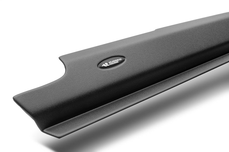 Load image into Gallery viewer, Rugged Ridge 18-22 Jeep Wrangler (JL) Rocker Pnl/Sill Plate Cvr 2dr. Rocker Guard 2pc. - Tex. Blk
