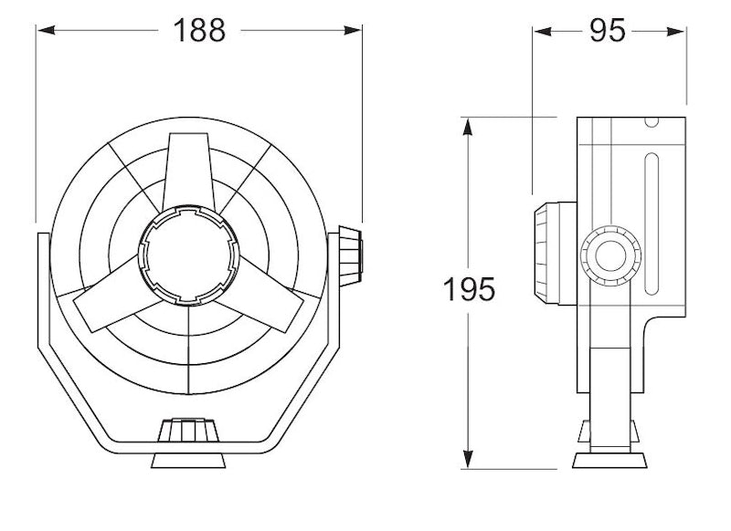 Load image into Gallery viewer, Hella Fan Turbo 2Speed 12V Wht
