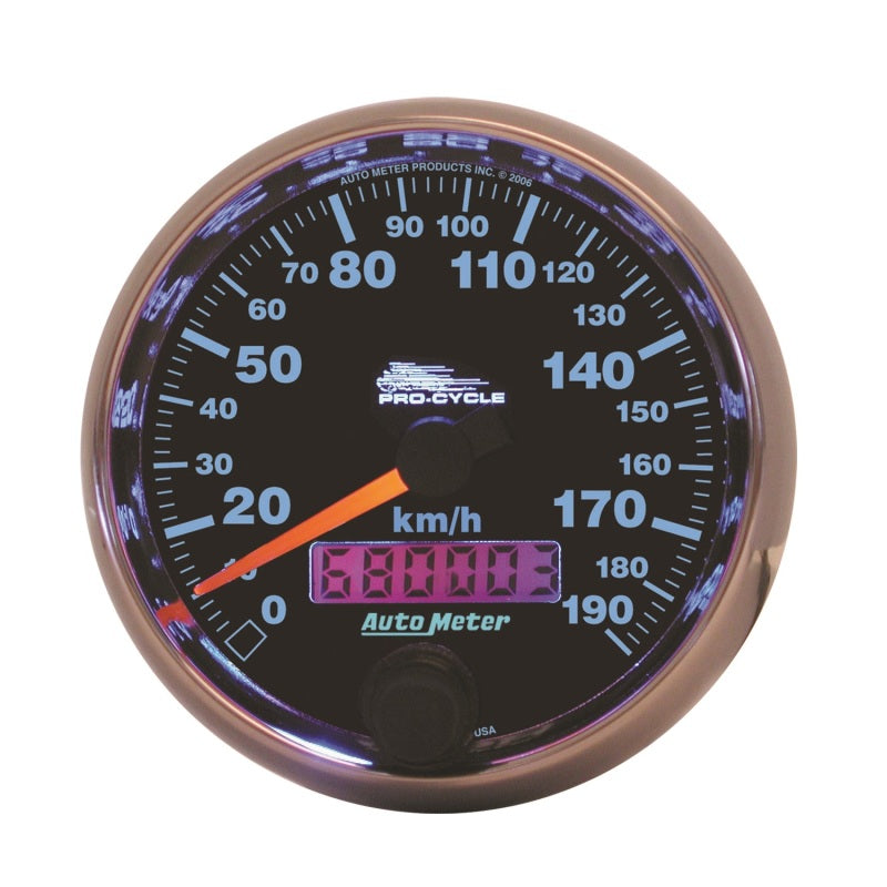 Load image into Gallery viewer, Autometer Pro-Cycle Gauge Speedo 2 5/8in 190 Kmh Elec Black
