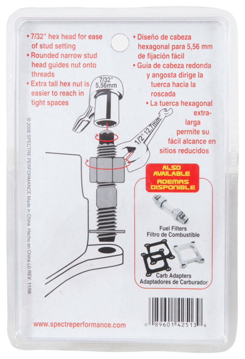 Load image into Gallery viewer, Spectre Carburetor Stud Kit w/Hardware 1-1/2in.
