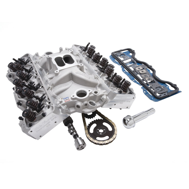 Load image into Gallery viewer, Edelbrock Power Package Top End Kit Performer RPM 348-409 BB Chevy W-Series V8 450+ Hp
