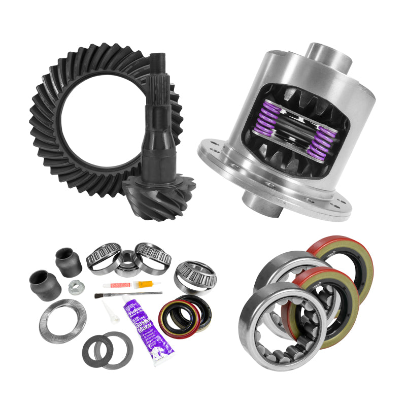 Load image into Gallery viewer, Yukon Gear 9.75in Ford 3.73 Rear Ring &amp; Pinion Install Kit 34 Spline Positraction Axle Bearings
