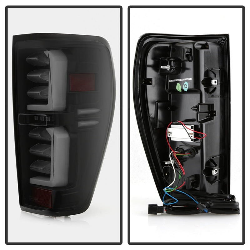 Load image into Gallery viewer, Spyder GMC Sierra 19-20 Incandescent Bulb Model Only LED Tail Lights-Black Smoke ALT-YD-GS19-LED-BSM
