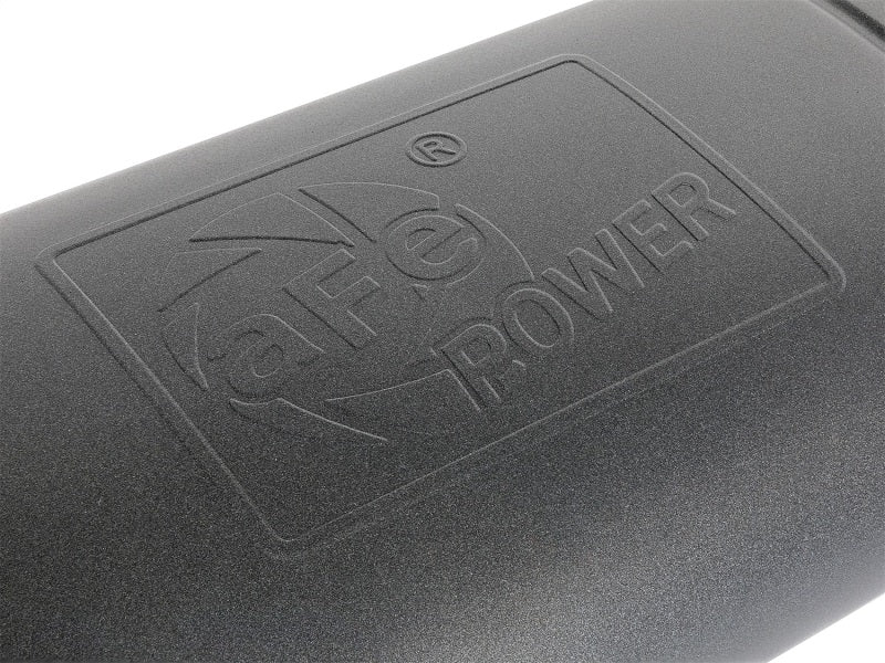 Load image into Gallery viewer, aFe MACH Force-Xp 409 SS Muffler w/ Black Finish 3in Center/Offset 22in L x 11in x 5in - Oval Body

