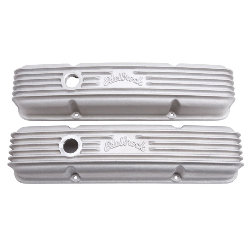 Load image into Gallery viewer, Edelbrock Valve Cover Classic Series Chevrolet 1959-1986 262-400 CI V8 w/ Oil Fill Hole Satin
