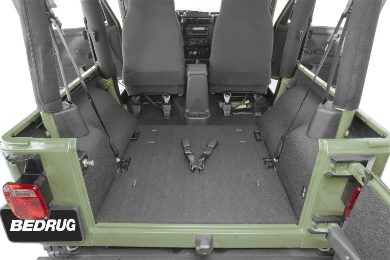 Load image into Gallery viewer, BedRug 97-06 Jeep TJ Rear 4pc BedTred Cargo Kit (Incl Tailgate)
