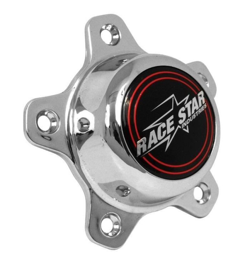 Load image into Gallery viewer, Race Star 5 Lug Cap Short Plastic Chrome (incl. Medallion &amp; Screws)
