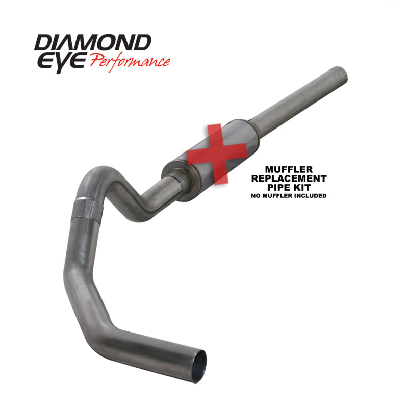 Load image into Gallery viewer, Diamond Eye KIT 4in Catback MFLR RPLCMENT PIPE Single SS: 2004.5-2007.5 DODGE CUMMINS 600
